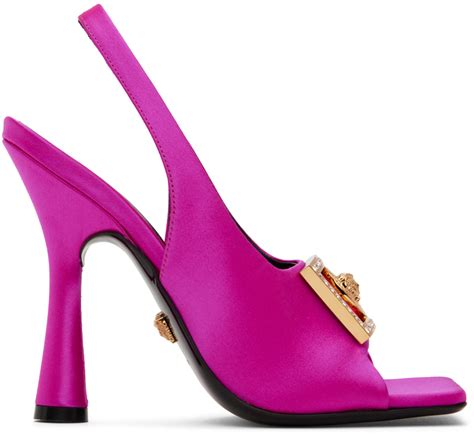 versace medusa sandals pink|More.